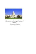 Understanding the Oversight Function of Congress - Dennis AuBuchon