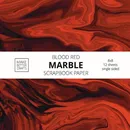 Blood Red Marble Scrapbook Paper - Better Crafts Make