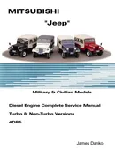 Mistubishi "Jeep" Diesel English Service Manual 4DR5 - James Danko