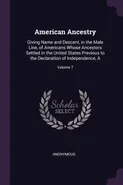 American Ancestry - Anonymous
