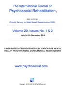 International Journal of Psychosocial Rehabilitation 20th Edition - Southern Development Group