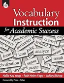 Vocabulary Instruction for Academic Success - Yopp Hallie Kay