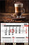 Kalendarz 2024 jednodzielny Caffe Latte
