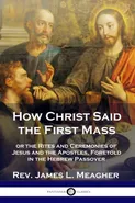 How Christ Said the First Mass - Rev. James L. Meagher