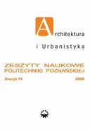 Architektura i Urbanistyka Zeszyt naukowy 14/2008 - Praca zbiorowa