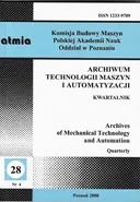 Archiwum Technologii Maszyn i Automatyzacji 28/4 - Praca zbiorowa
