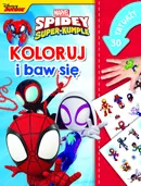 Marvel Spidey i Super-kumple Koloruj i baw się. 30 tatuaży - Ilona Siwak