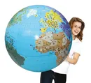 Globus 85 cm - Świat, piłka