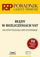 Błędy w rozliczeniach VAT - Krzysztof Burzyński