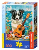 Puzzle 100 Collie, Guitar and the Sea
