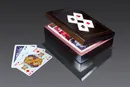 Karty do gry Piatnik 2 talie lux w pudełku drewnianym z asami
