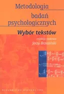 Metodologia badań psychologicznych wybór tekstów - Outlet