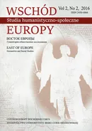 Wschód Europy vol. 2 nr.2/2016 Studia humanistyczno-społeczne - Walenty Baluk