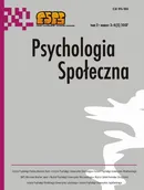 Psychologia Społeczna nr 3-4(5)/2007