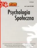Psychologia Społeczna nr 2(7)/2008