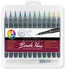 Zestaw Pisaki Pędzelkowe Brush Pen 24 sztuki