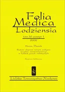Folia Medica Lodziensia t. 36 z. 1/2009 - Hanna Pisarek