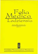 Folia Medica Lodziensia t. 38 z. 2/2011 - Praca zbiorowa