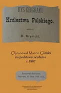 Rys geografii Królestwa Polskiego 1887 opracowanie - Konstany Krynicki