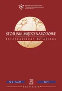 Stosunki Międzynarodowe nr 4(55)/2019 - Andrzej Szeptycki