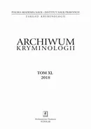 Archiwum Kryminologii tom XL 2018 - Olga Sitarz