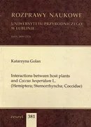 Interactions between host plants and Coccus hesperidum L. (Hemiptera; Sternorrhyncha; Coccidae) - Katarzyna Golan