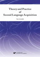 „Theory and Practice of Second Language Acquisition” 2018. Vol. 4 (1)