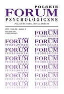 Polskie Forum Psychologiczne tom 24 numer 4