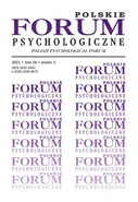 Polskie Forum Psychologiczne, tom 26 numer 1