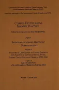 Corpus Epistularum Ioannis Dantisci Part IV Inventory of Ioannes Dantiscus' Correspondence Volume 3 - Katarzyna Jasińska-Zdun