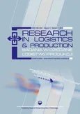 Research in Logistics & Production - Badania w dziedzinie logistyki i produkcji, Vol. 3, No. 1, 2013 - Praca zbiorowa