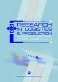 Research in Logistics & Production - Badania w dziedzinie logistyki i produkcji, Vol. 1, No. 1, 2011 - Praca zbiorowa