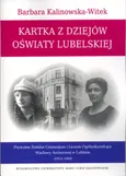 Kartka z dziejów oświaty lubelskiej - Outlet - Barbara Kalinowska-Witek