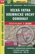 Velka Fatra Kremnicke Vrchy Mapa turystyczna 1:40 000