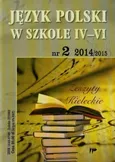 Język polski w szkole IV-VI 2 2014/2015