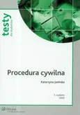 Procedura cywilna Testy dla studentów - Outlet - Katarzyna Jasińska
