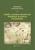Studia z dziejów miasteczek Wielkiego Księstwa Litewskiego - Outlet - Stanisław Alexandrowicz