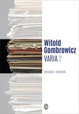 Varia Tom 2 - Outlet - Witold Gombrowicz