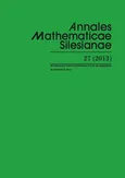 Annales Mathematicae Silesianae. T. 27 (2013)