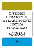 "Z Teorii i Praktyki Dydaktycznej Języka Polskiego". T. 20 - 10 Dyskurs pytajny i jego uwarunkowania w komunikacji dydaktycznej