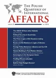 The Polish Quarterly of International Affairs 3/2016 - The Issues of Political Security in South Asia and Its Implications for the EU and NATO - Alekandra Kuczyńska-Zonik