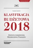 Klasyfikacja budżetowa 2018 - Krystyna Gąsiorek