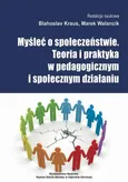 Myśleć o społeczeństwie. Teoria i praktyka w pedagogicznym i społecznym działaniu - Kompetencje zawodowe pracowników socjalnych - Blahoslav Kraus