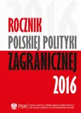 Rocznik Polskiej Poltyki Zagranicznej 2016 - Polityka bezpieczeństwa RP - Agnieszka Legucka