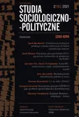 Studia Socjologiczno-Polityczne 2/15/2021