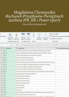 Rachunek Przepływów Pieniężnych zasilany JPK_KR i Power Query - Magdalena Chomuszko