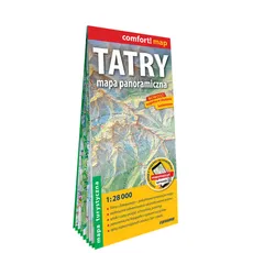 Tatry. Mapa panoramiczna; laminowana mapa turystyczna; 1:28 000