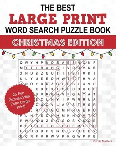 The Best Large Print Christmas Word Search Puzzle Book - Masters Puzzle