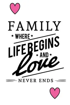 Family Where Life Begins And Love Never Ends - Joyful Creations