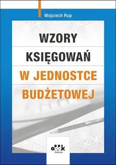Wzory księgowań w jednostce budżetowej - Outlet - Wojciech Rup